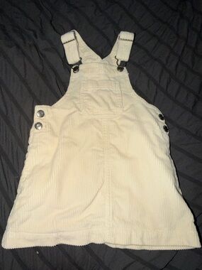 Cat & Jack Cream Corduroy Pinafore Dress